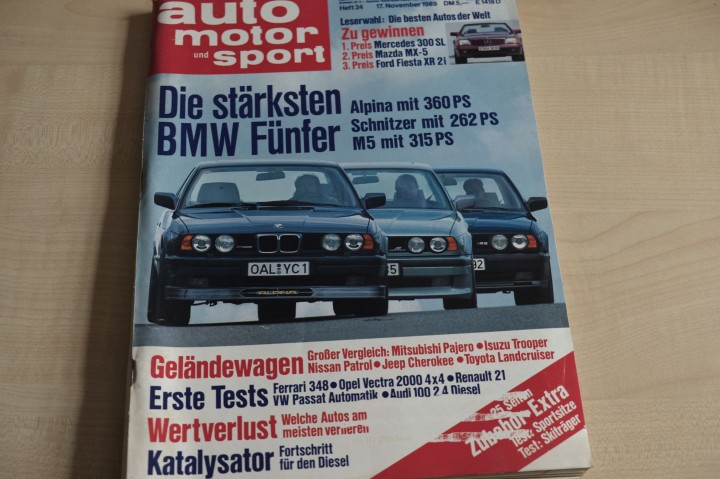 Deckblatt Auto Motor und Sport (24/1989)
